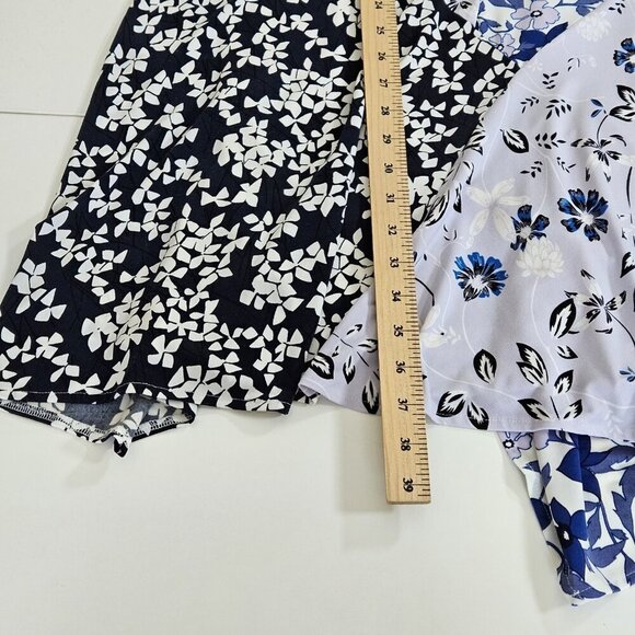 Ivanka Trump Dress 12 Patchwork Floral Sleeveless Assymetric Handkerchief Hem - Picture 9 of 16